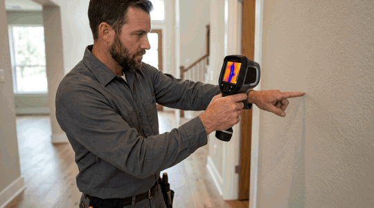 What do plumbers use for leak detection?